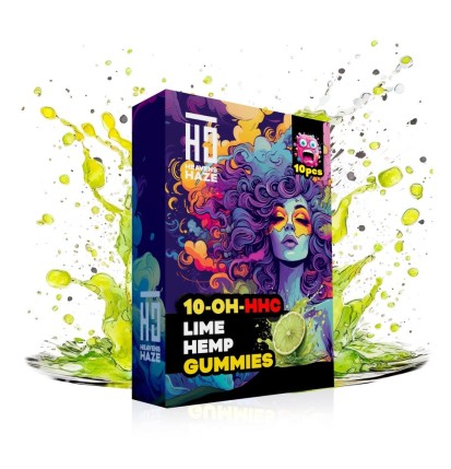 Heavens Haze Heavens Haze 10-OH-HHC Gummies Limette Hanf, 10 Stück