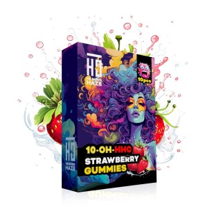 Heavens Haze Heavens Haze 10-OH-HHC Gummies Erdbeere, 10 Stück