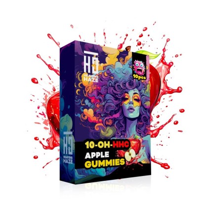 Heavens Haze 10-OH-HHC Gummies Apfel, 10 Stück