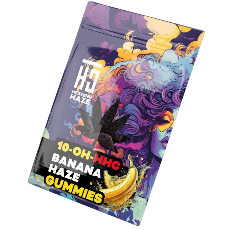 Heavens Haze 10-OH-HHC Gummies Banana Haze, 3 Stück