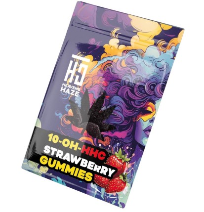 Heavens Haze Heavens Haze 10-OH-HHC Gummies Erdbeere, 3 Stück