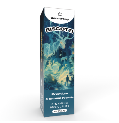 Canntropy 8-OH-HHC Prerolls Biscotti, 8-OH-HHC 90% Qualität, 1,5 g