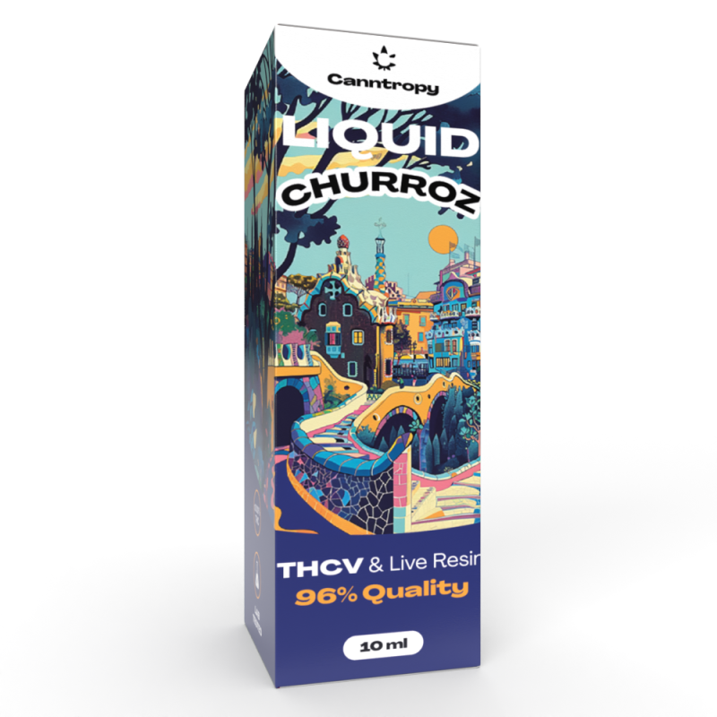 Canntropy THCV Liquid Churroz Live Resin Terpene, THCV 96 % Qualität, 10 ml