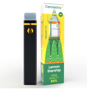 Cannastra Cannastra CBG9 Vape Pen Lemon Starship, CBG9 85% Qualität, 1