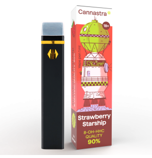 Cannastra Cannastra 8-OH-HHC Vape Pen Strawberry Starship, 8-OH-HHC 90