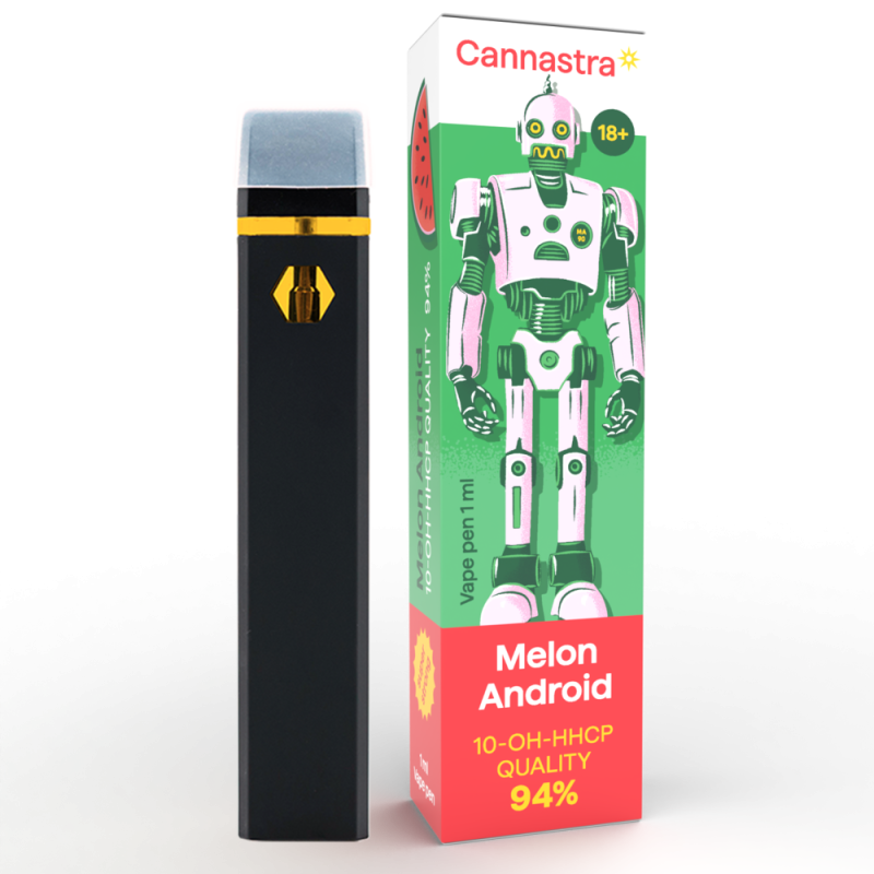 Cannastra 10-OH-HHCP Vape Pen Melon Android, 10-OH-HHCP 94% Qualität, 1ml