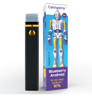 Cannastra Cannastra 10-OH-HHC Vape Pen Blueberry Android, 10-OH-HHC 97