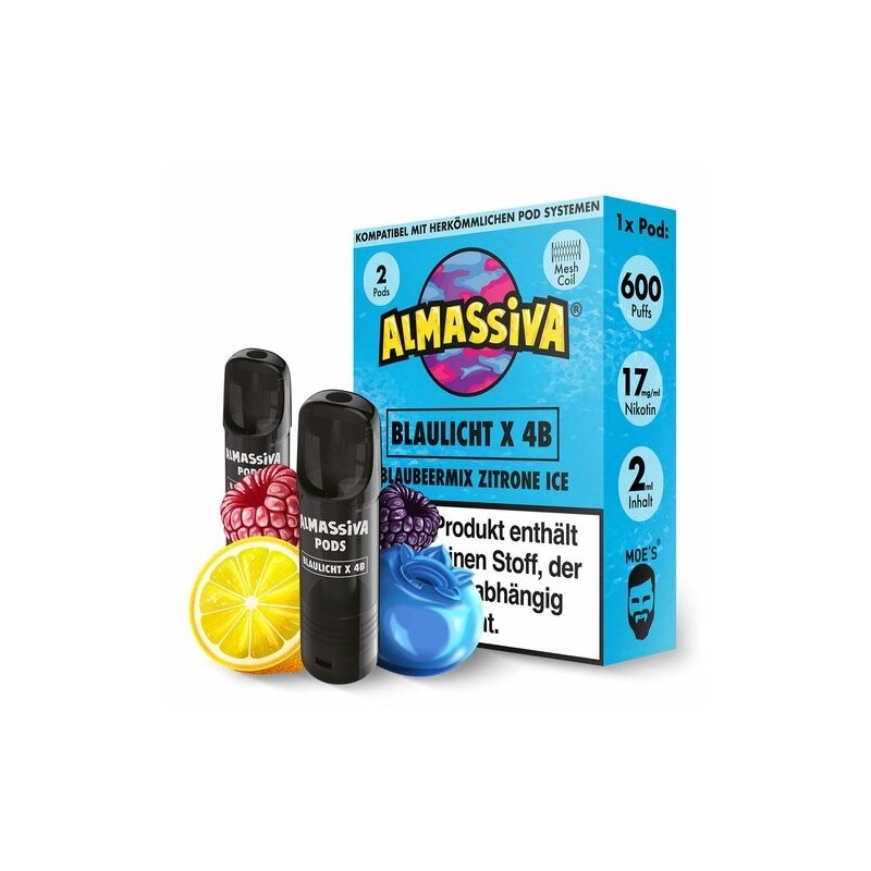 Al Massiva - Prefilled Pods (2 Stück) - Blaulicht X 4B - 17mg/ml