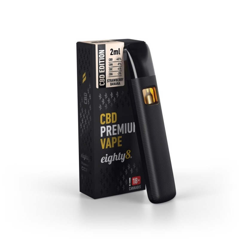 Eighty8 CBD Vape Erdbeere Banane, 92 % CBD, 2 ml