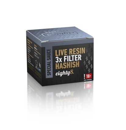 Eighty8 CBD Live Resin 3x Filter, 42 % CBD, 1 g