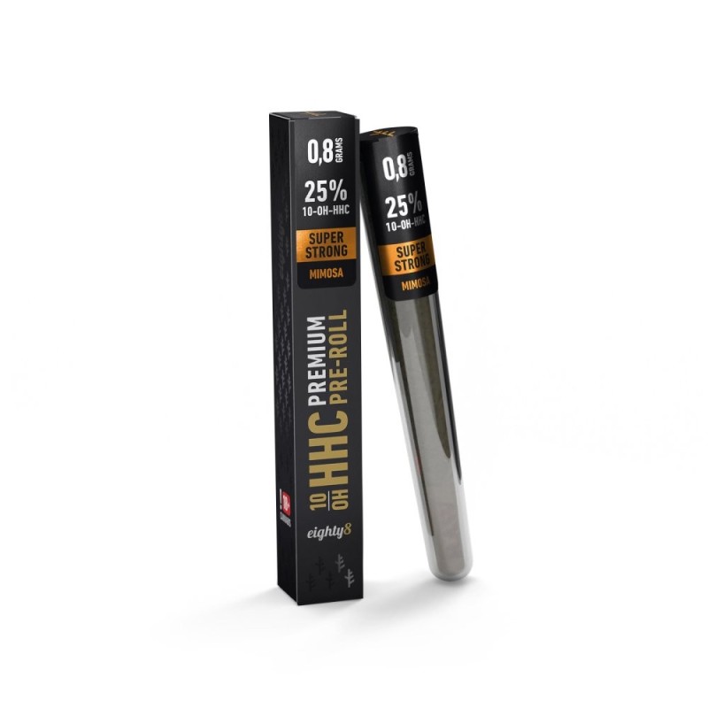 Eighty8 10-OH-HHC Preroll Super Strong Mimosa, 25 % 10-OH-HHC, 0,8 g