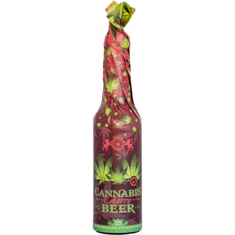 Cannabis Cherry Beer (330 ml) – Handverpackt - Karton (24 Flaschen)