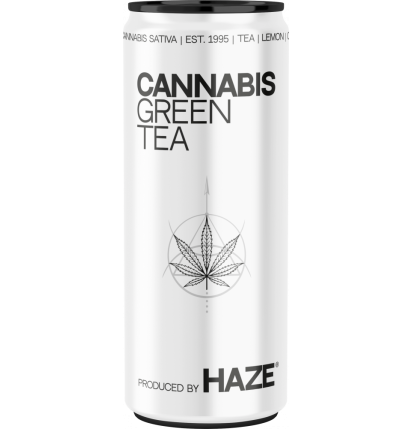 HaZe Cannabis Grüntee (250 ml) - Tray (24 Dosen)