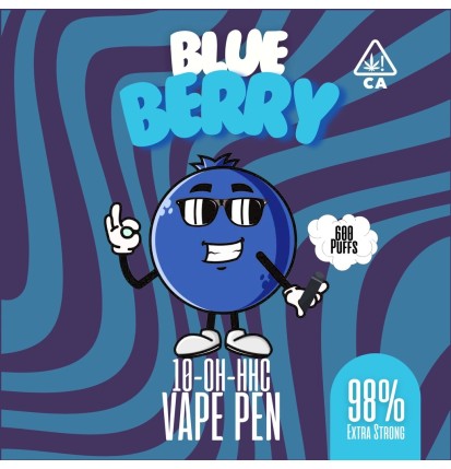 Highhappy 10-OH-HHC | Blueberry 1ml Vape Pen