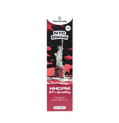 Canntropy HHCPM Vape Pen NYC Diesel, HHCPM 97% Qualität, 2 ml