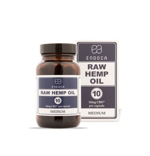 Endoca Endoca RAW Hanföl-Kapseln 1200 mg CBD + CBDa, 120 Stk