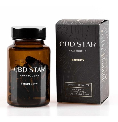 CBD Star Heilpilze mit CBD – Immunity Adaptogenes, 30 Kapseln