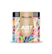 JustCBD JustCBD Gummies Sour Worms 250 mg - 3000 mg CBD