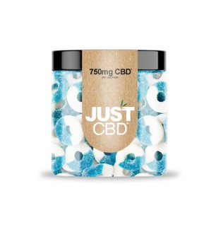 JustCBD JustCBD Gummies Blaue Himbeerringe 250 mg - 3000 mg CBD