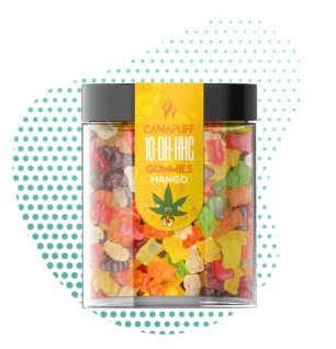 CanaPuff Canapuff 10-OH-HHC Gummies Mango, THC weniger als 0,2 %, (10,