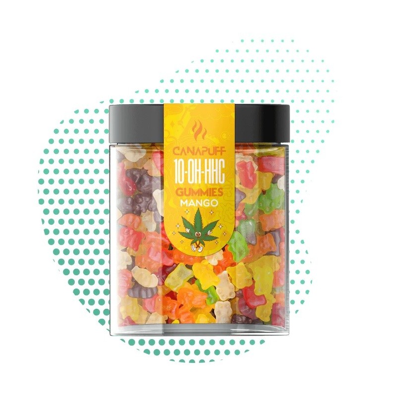 Canapuff 10-OH-HHC Gummies Mango, THC weniger als 0,2 %, (10, 25, 50 Stück)