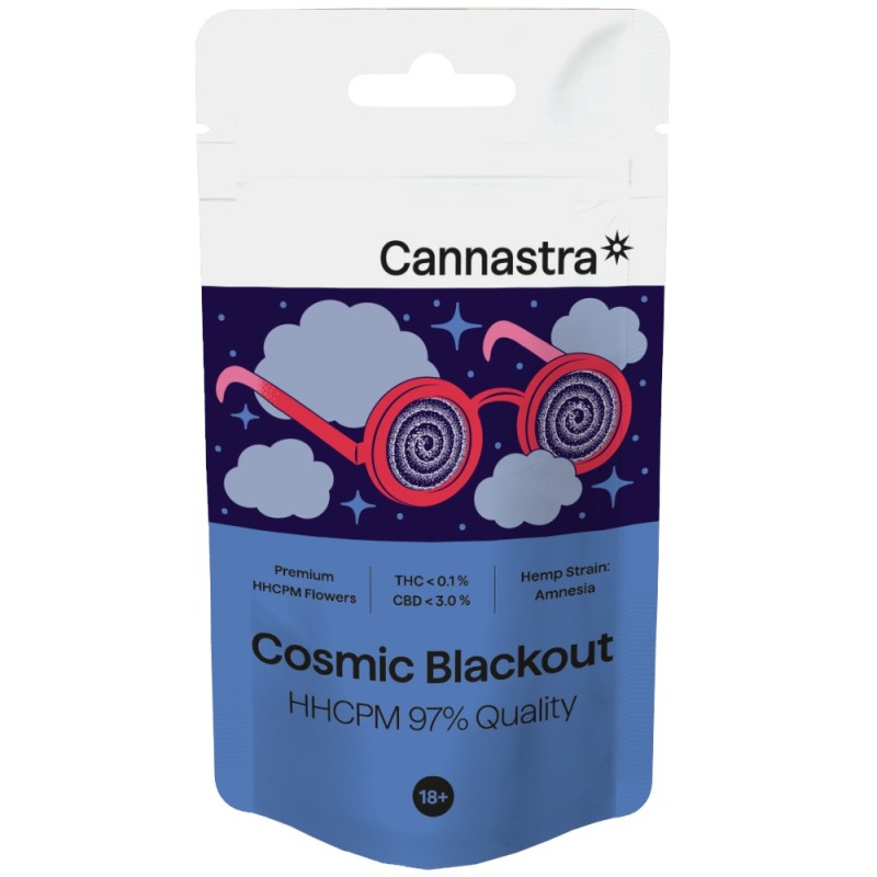 Cannastra HHCPM Blüte Cosmic Blackout 97% Qualität, 1g - 100 g