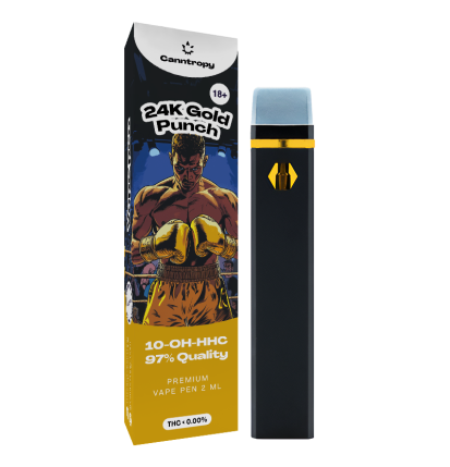 Canntropy 10-OH-HHC Vape Pen 24K Gold Punch, 10-OH-HHC 97% Qualität, 2ml