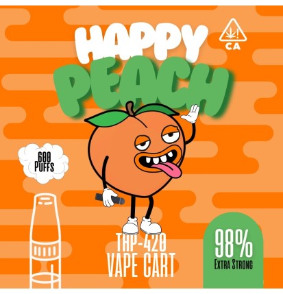 THP420 | Happy Peach 1ml | Vape Cart