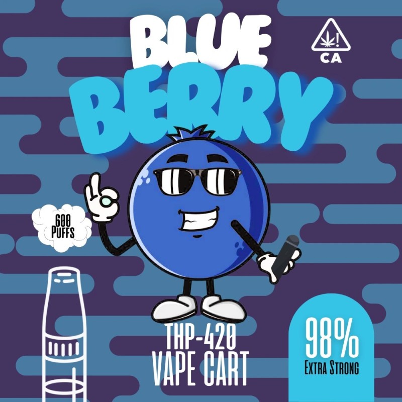 THP420 | Blueberry 1ml | Vape Cart