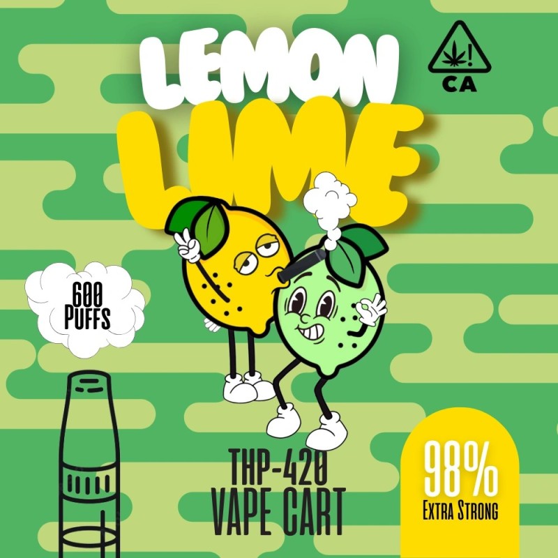 THP420 | Lemon Lime 1ml | Vape Cart