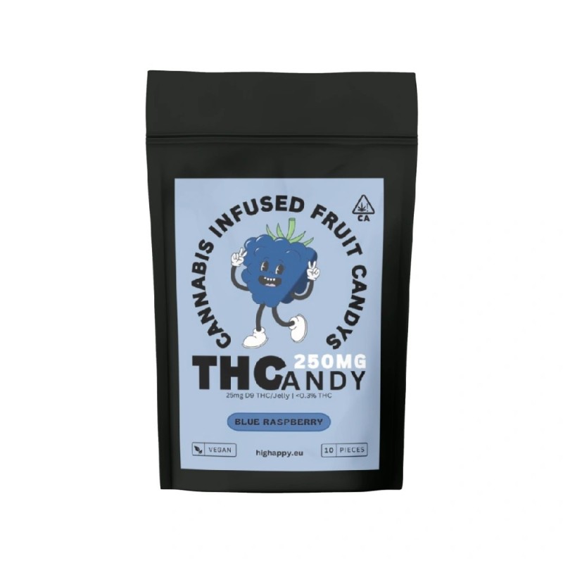 THCandy | Blue Raspberry 250mg | Cannabis Infused Gummies