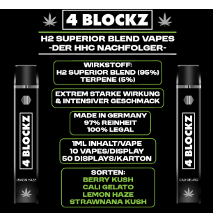 4 Blockz 4 Blockz - H2 Superior Blend Vape