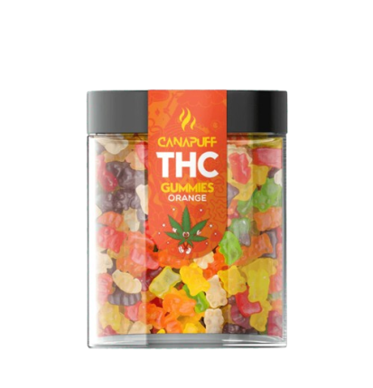 CanaPuff THC+ Gummies Orange, THC unter 0,2 %, 10 - 50 Stück