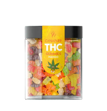 CanaPuff THC+ Gummies Mango, THC unter 0,2 %, 10 - 50 Stück