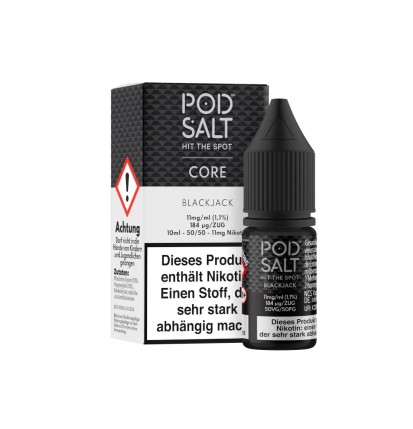 Pod Salt Core - Blackjack - Nikotinsalz Liquid