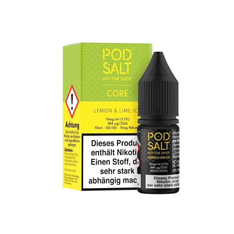 Pod Salt Core - Lemon & Lime Ice - Nikotinsalz Liquid