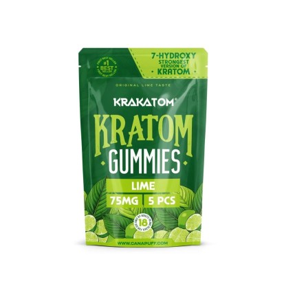 CanaPuff Canapuff - 7 - Hydroxy Kratom Gummies - Lime