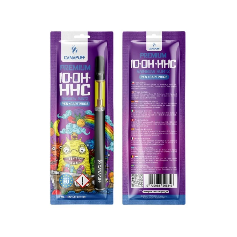 CanaPuff 10-OH-HHC Pen + Kartusche Rainbow Runtz, 10-OH-HHC 95 %, 1 ml