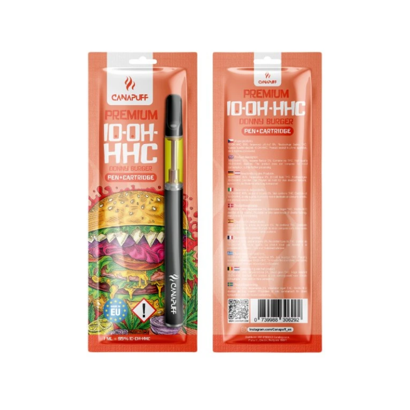 CanaPuff 10-OH-HHC Pen + Patrone Donny Burger, 10-OH-HHC 95 %, 1 ml