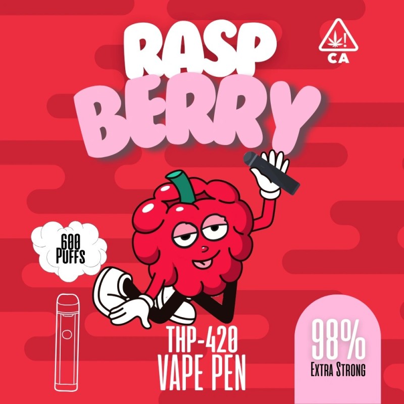 THP420 | Raspberry 1ml | Vape Pen