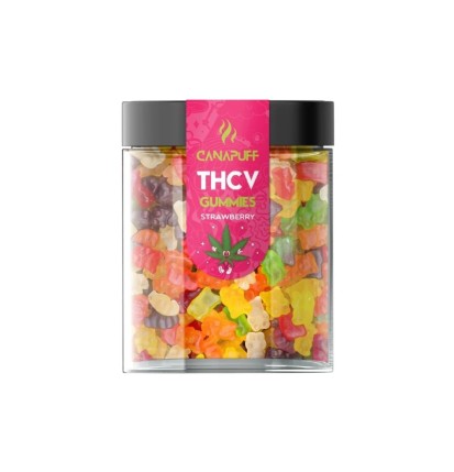 CanaPuff THCv Gummies Erdbeere, 10 - 50 Stück