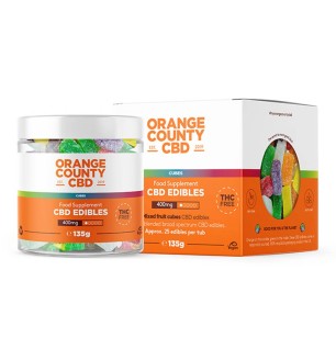 Orange County CBD Orange County CBD Gummies-Würfel, 400 mg CBD, 135 g