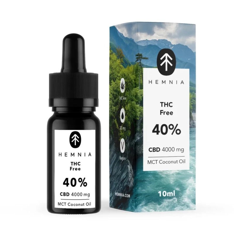 Hemnia CBD Öl 40% THC frei, 4000 mg, 10 ml