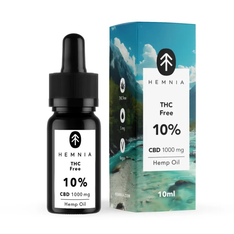 Hemnia CBD Öl 10% THC frei, 1000 mg, 10 ml