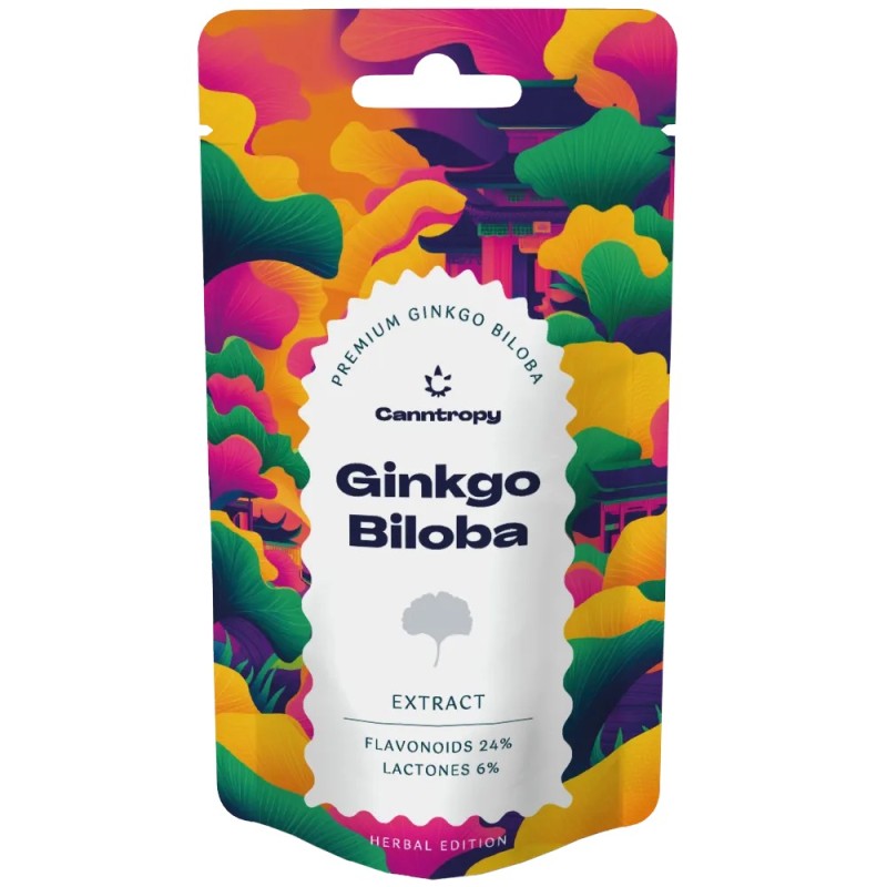 Canntropy Ginkgo Biloba Extrakt, 24 % Flavonoide, 6 % Lactone