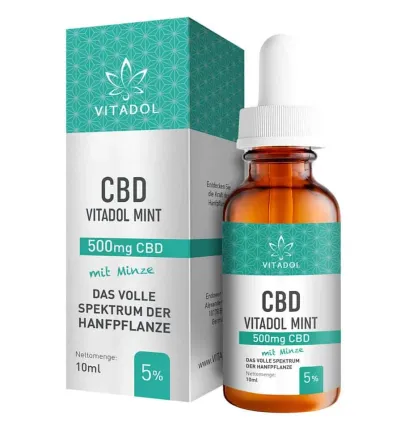 Vitadol Vitadol Mint – Bio CBD Öl – 5% (500mg) – 10ml