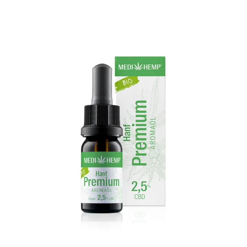 Medihemp – Hanf Premium – Bio CBD Öl 2,5% (250mg / 750mg) – 10ml / 30ml