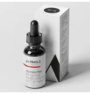 ALPINOLS ALPINOLS CBD Öl 6% für Hunde - THC-Frei mit Lachsöl - 10ml