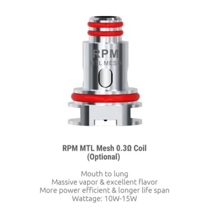 RPM Lite Ersatz Verdampferkopf MTL 0,3 Ohm Mesh - SMOK