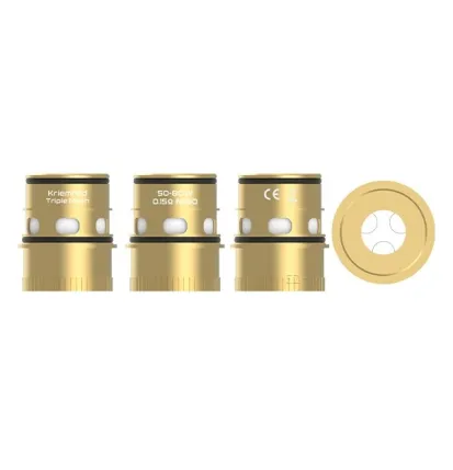 Kriemhild Tripple Mesh *GOLD Edition* 0,15 Ohm Ersatz Verdampferkopf - VAPEFLY